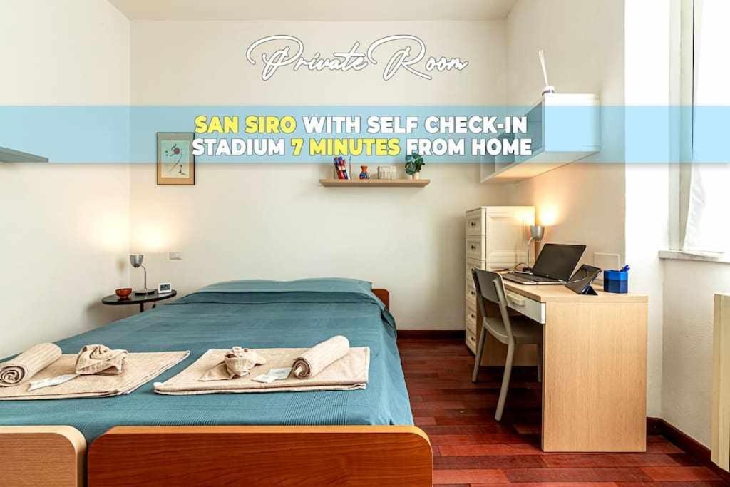 San Siro A 7 Minuti Stanza Top Con Zone Comuni Milano Eksteriør billede